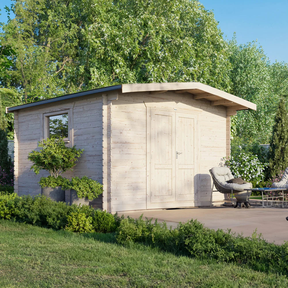 Power Chalet Workshop Log Cabin - 28mm