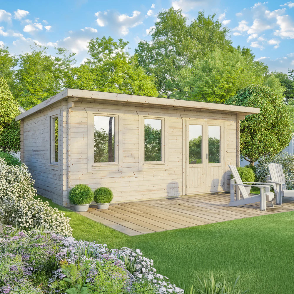 Power Pent Classic Log Cabin - 44mm