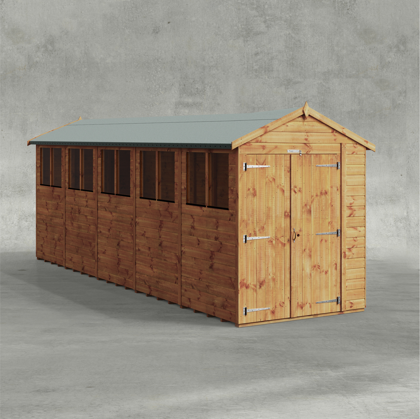 Power Shiplap Apex Shed