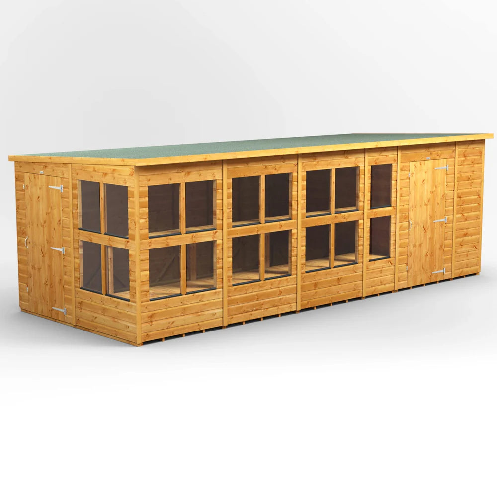 Pent Potting Shed with Side Store
