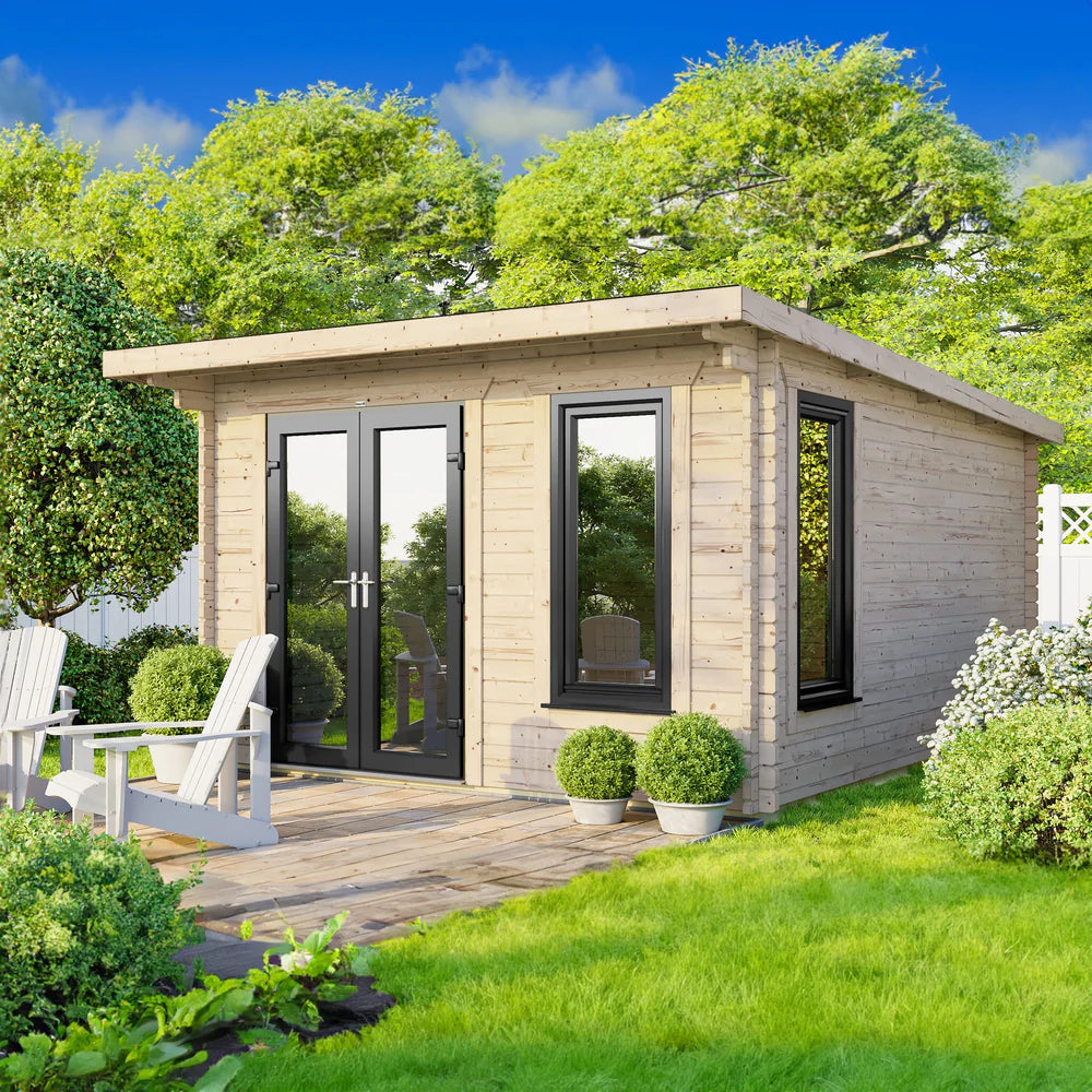 Pent Log Cabin – 28mm