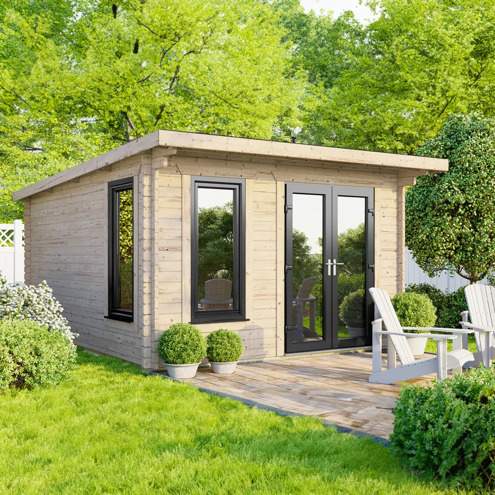 Pent Log Cabin – 28mm