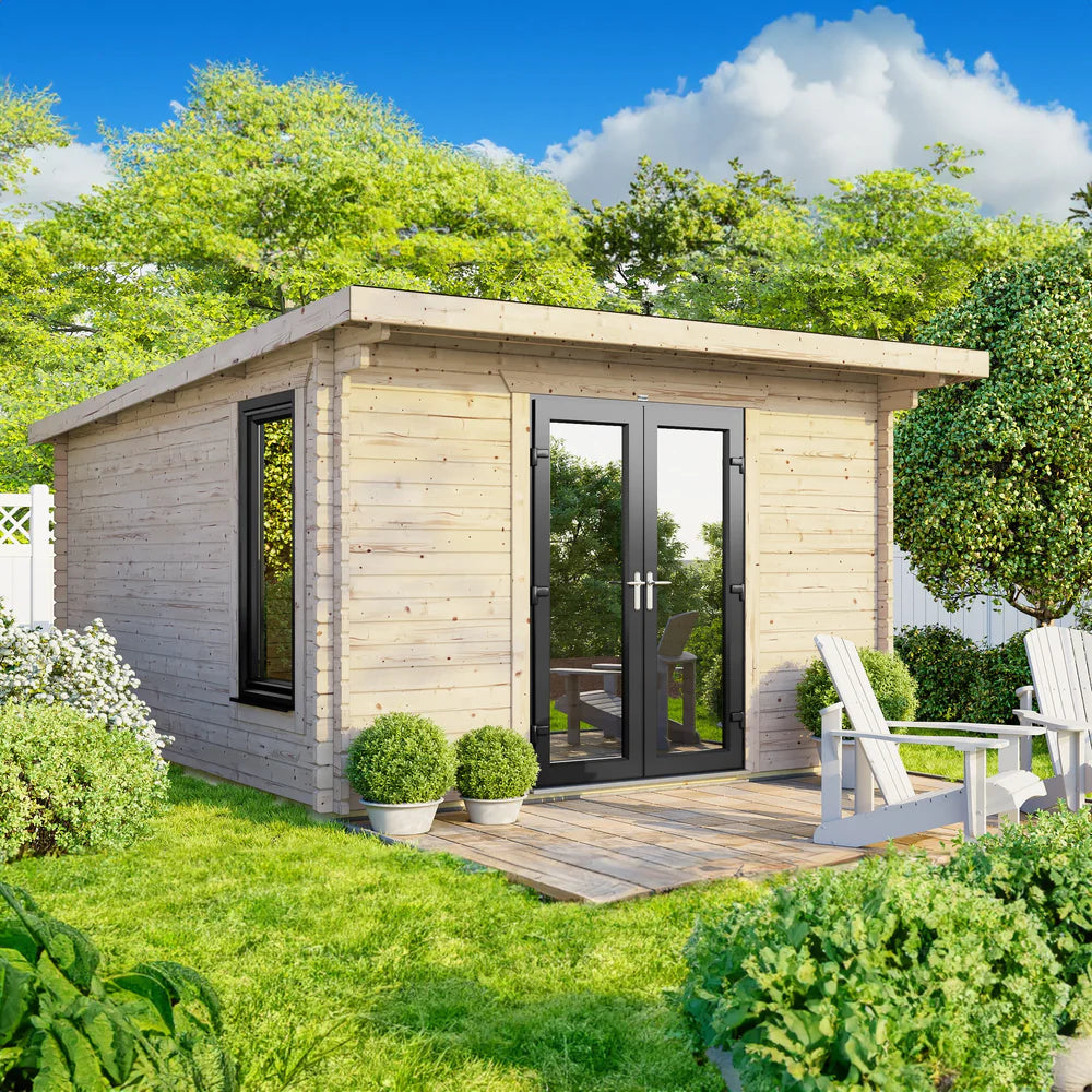 Pent Log Cabin – 28mm