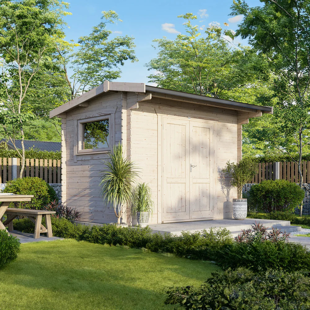 Power Apex Workshop Log Cabin - 28mm