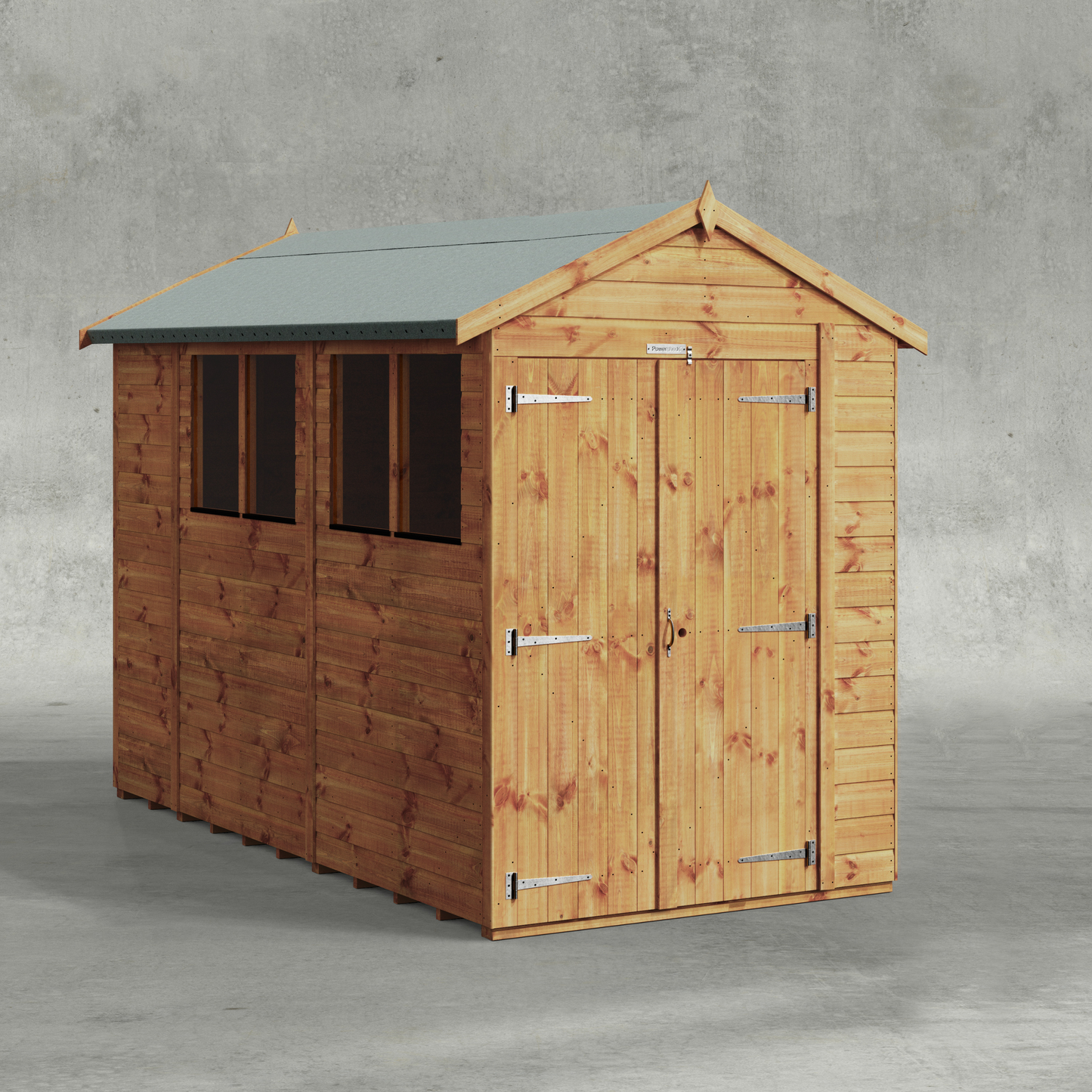 Power Shiplap Apex Shed