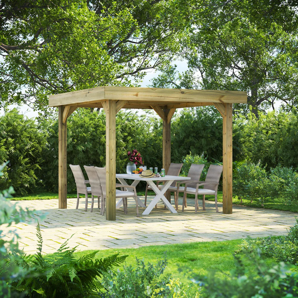 Flat Roof Garden Gazebo