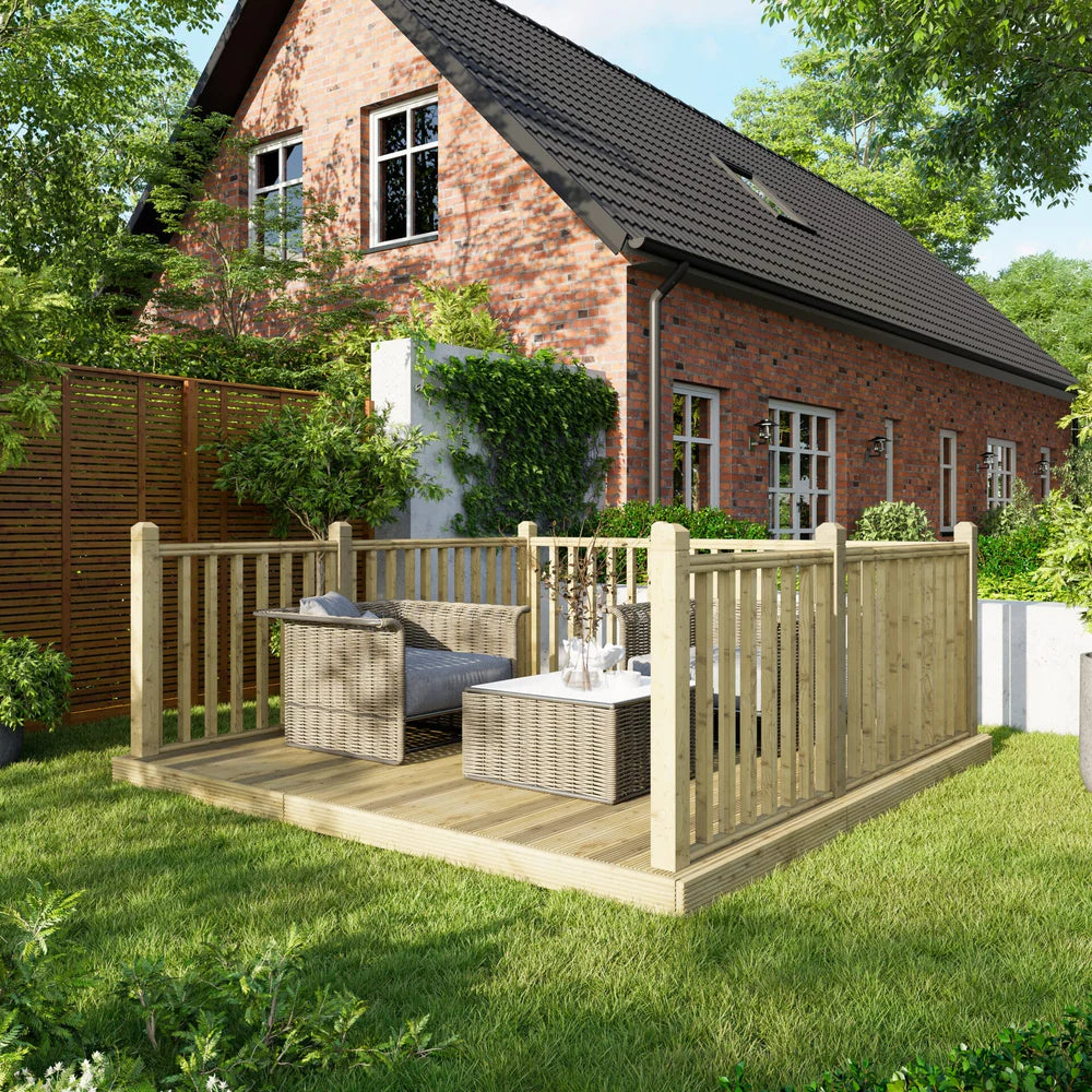 Decking Kit with Three-Sided Handrails