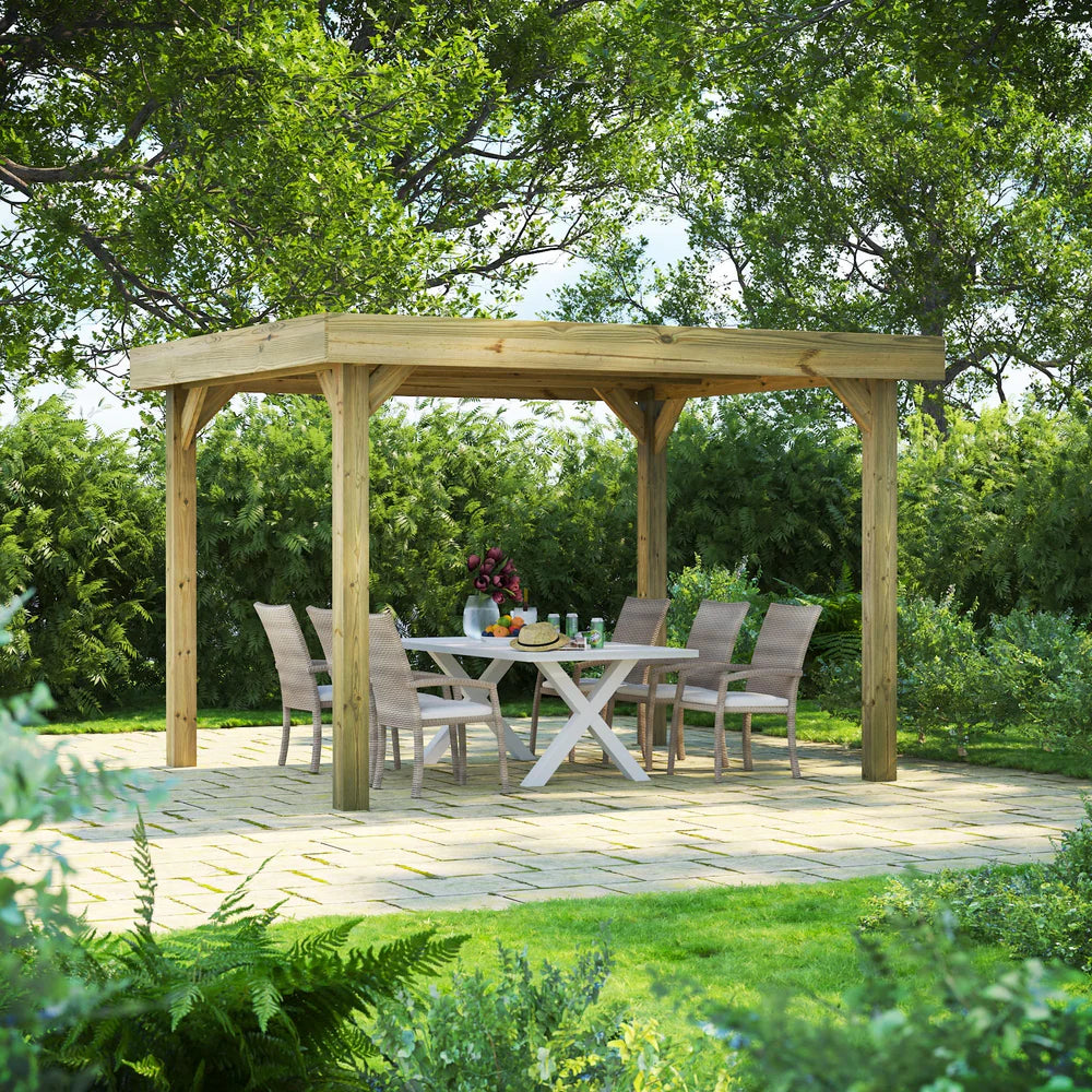 Flat Roof Garden Gazebo