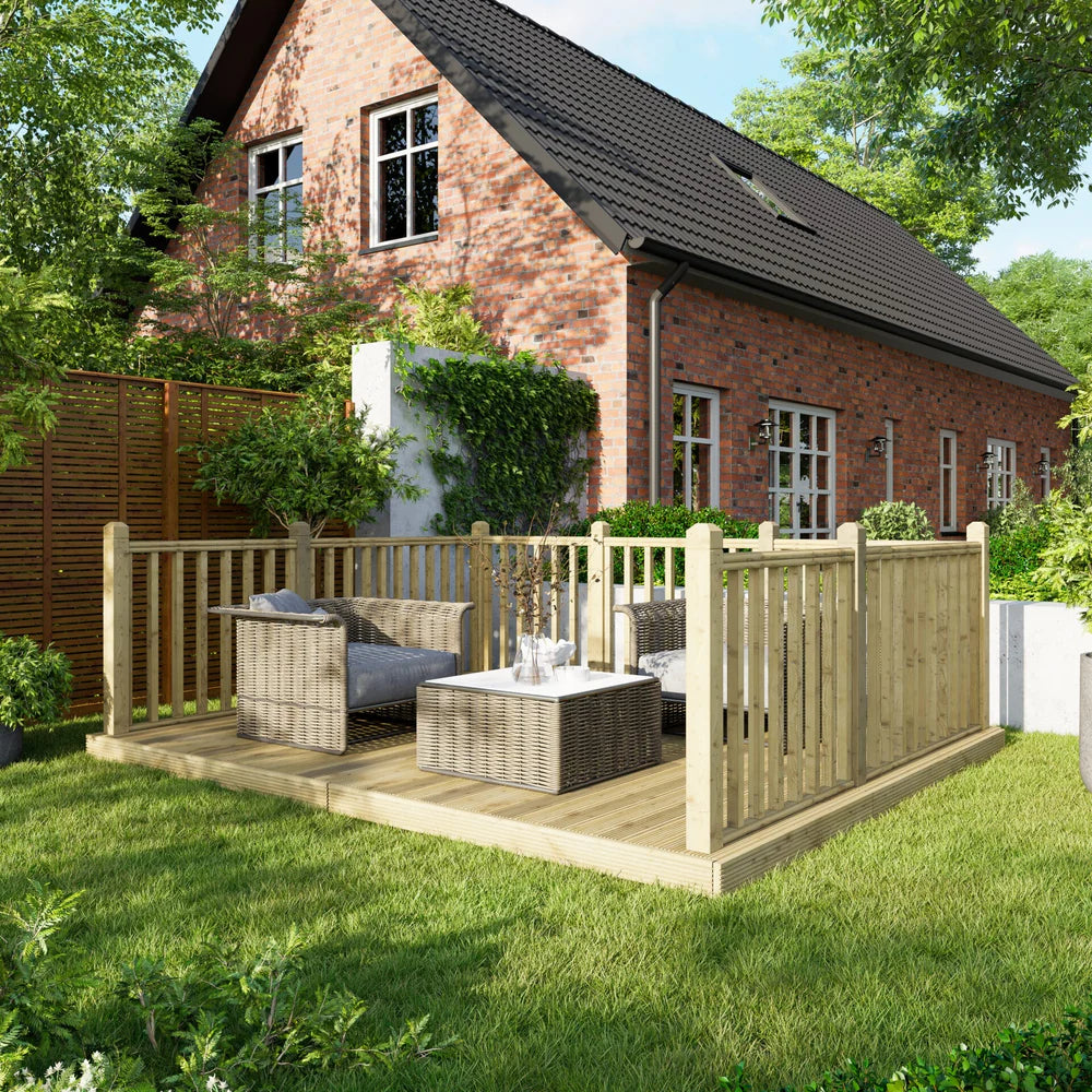 Decking Kit with Three-Sided Handrails