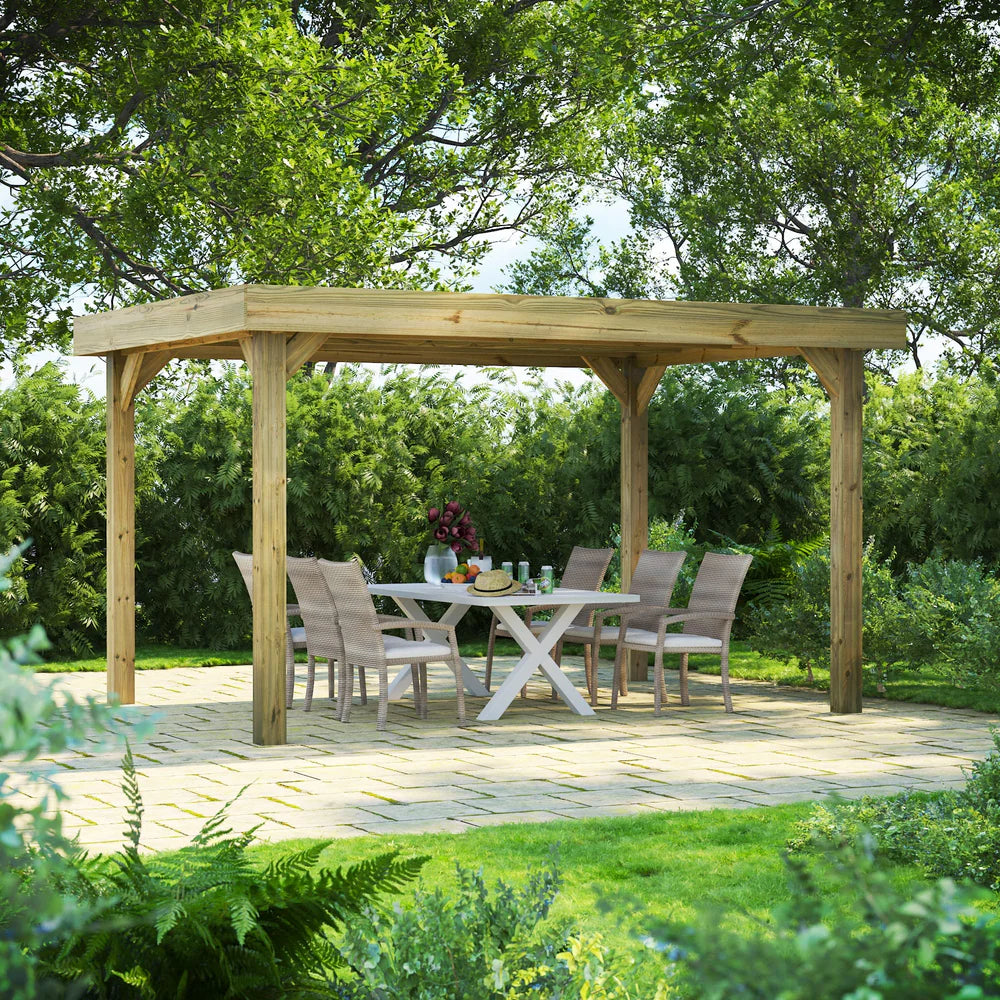 Flat Roof Garden Gazebo