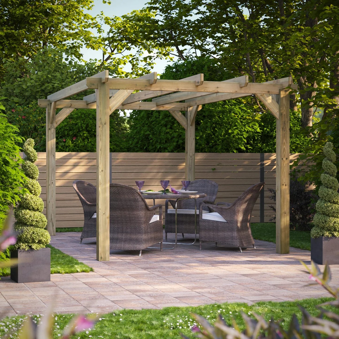Wooden Garden Pergola