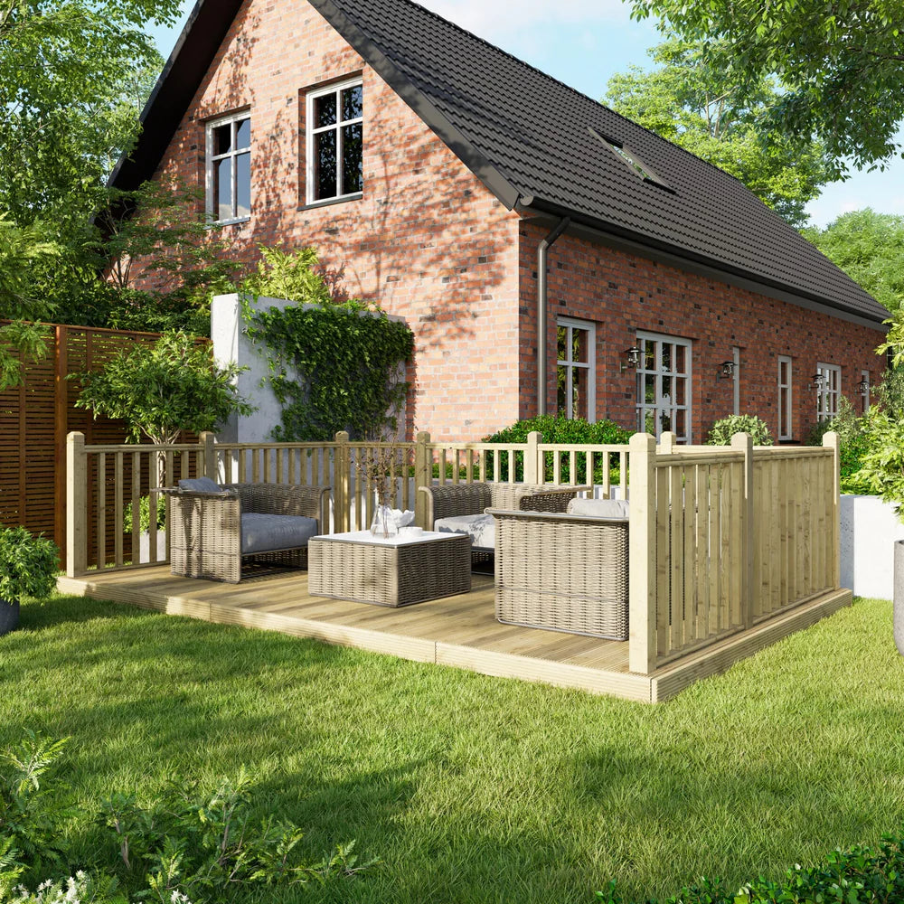 Decking Kit with Three-Sided Handrails