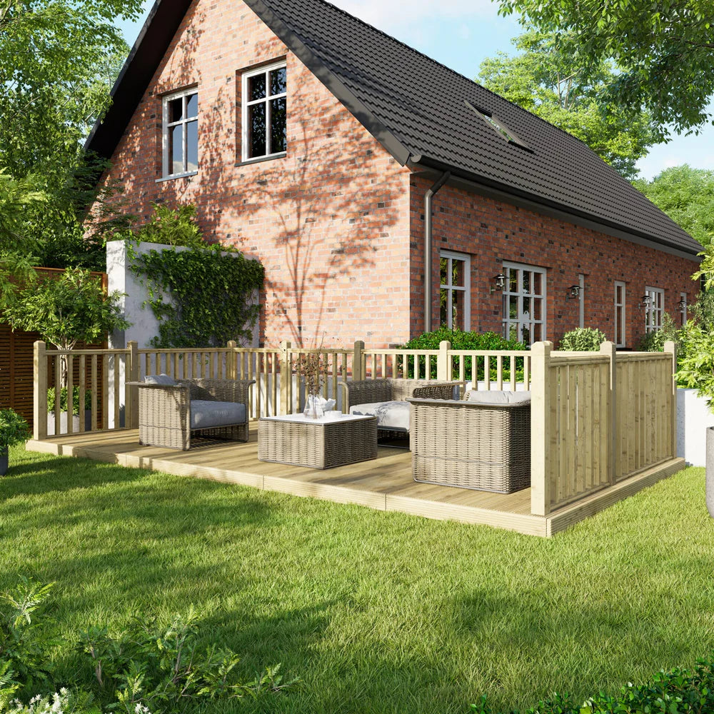 Decking Kit with Three-Sided Handrails