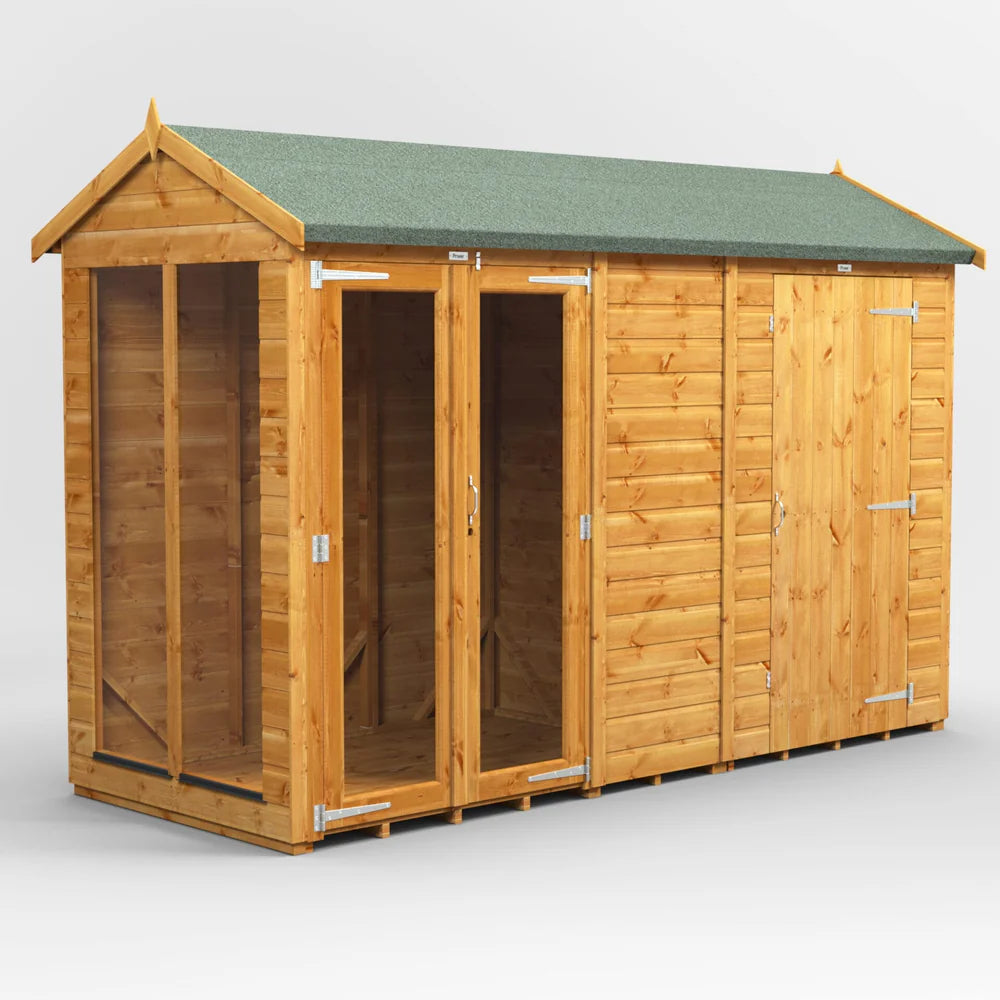 Power Apex Summerhouse Combi (includes Side Store)