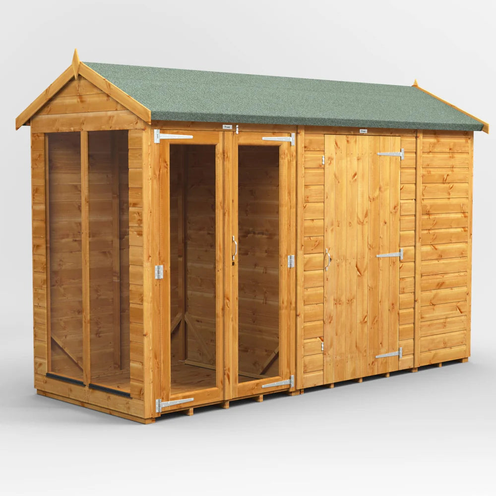 Power Apex Summerhouse Combi (includes Side Store)