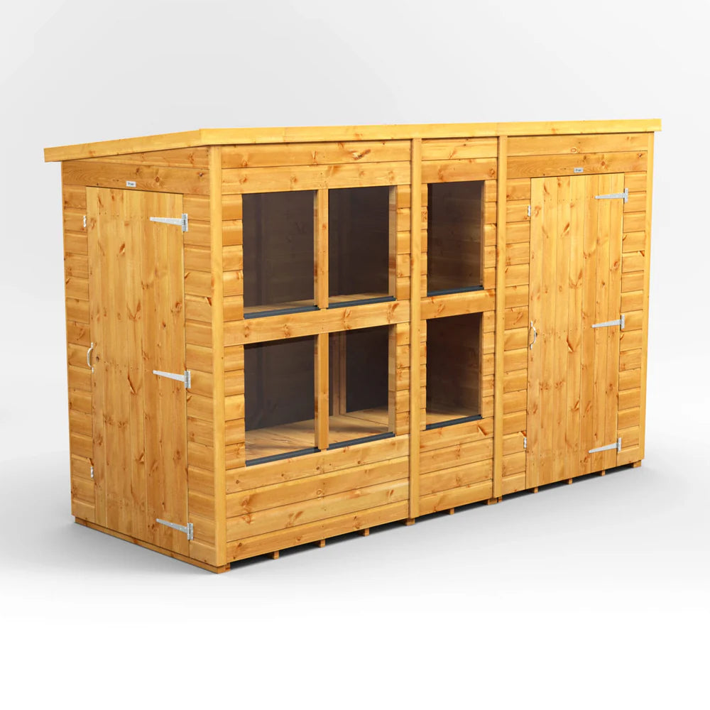Pent Potting Shed with Side Store