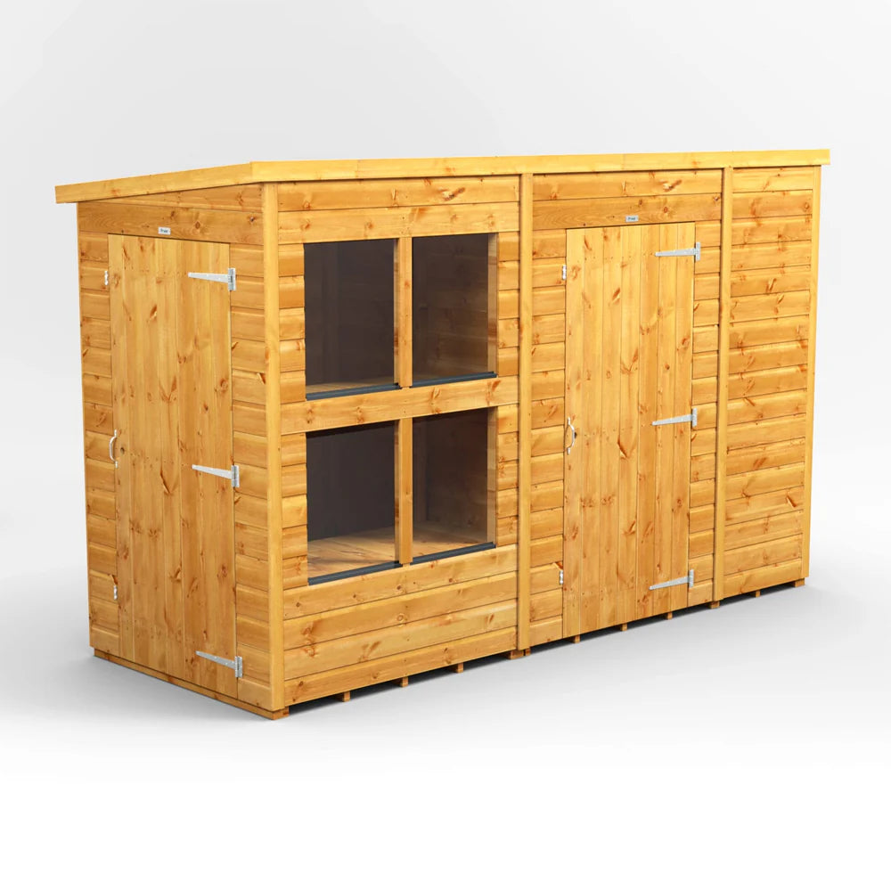 Pent Potting Shed with Side Store
