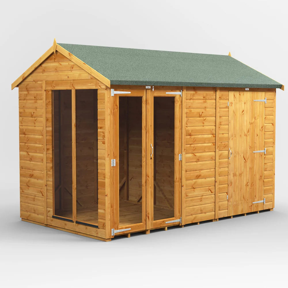 Power Apex Summerhouse Combi (includes Side Store)