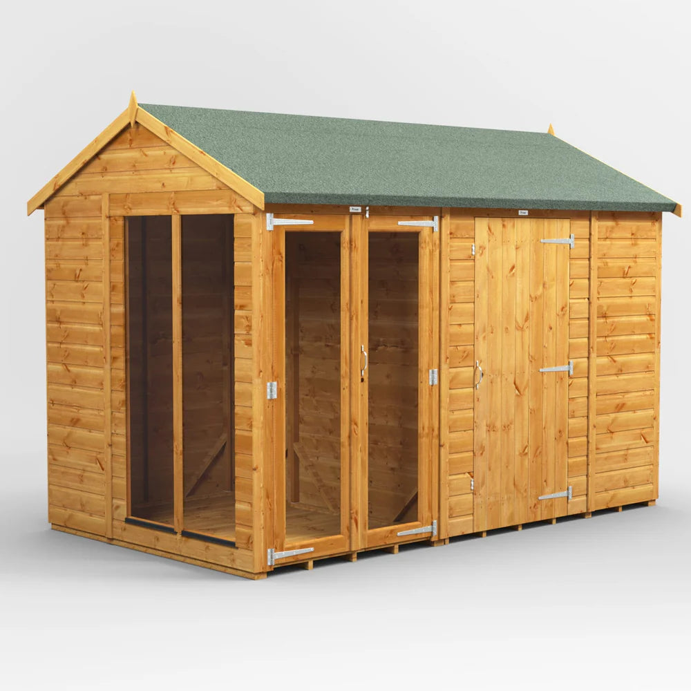 Power Apex Summerhouse Combi (includes Side Store)