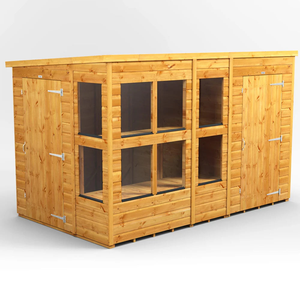 Pent Potting Shed with Side Store