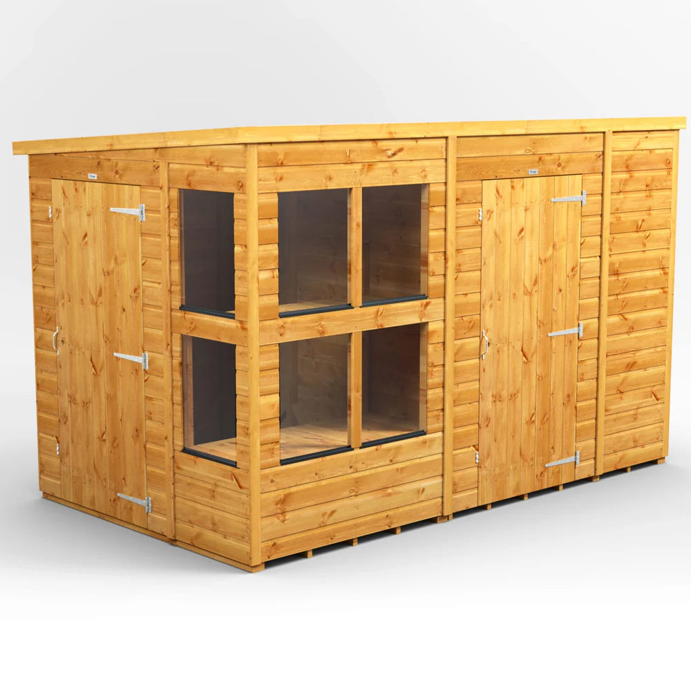 Pent Potting Shed with Side Store