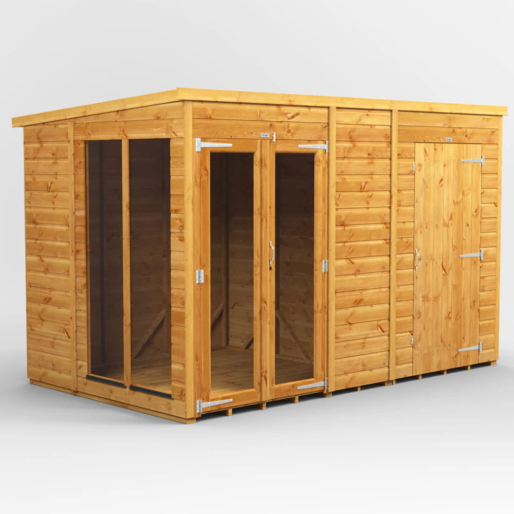 Pent Summerhouse with Side Store