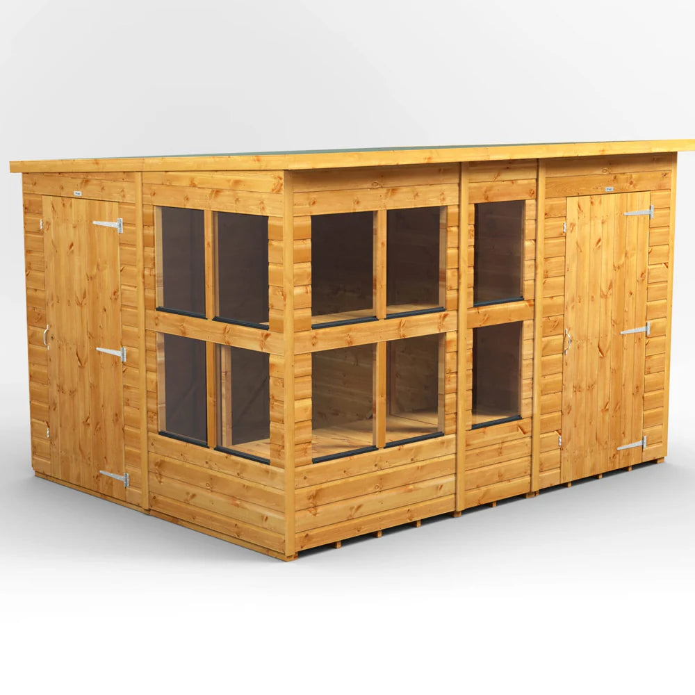 Pent Potting Shed with Side Store