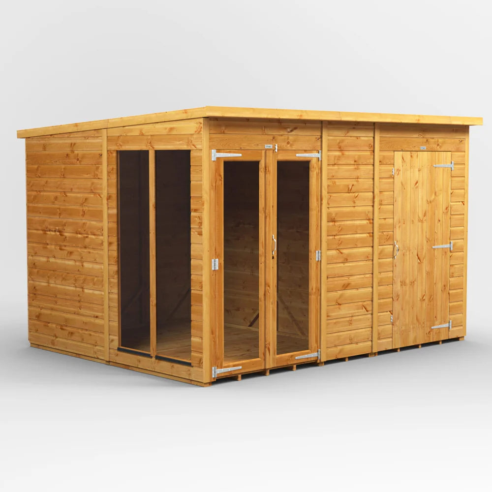 Pent Summerhouse with Side Store