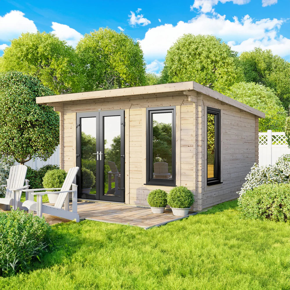 Pent Log Cabin – 28mm