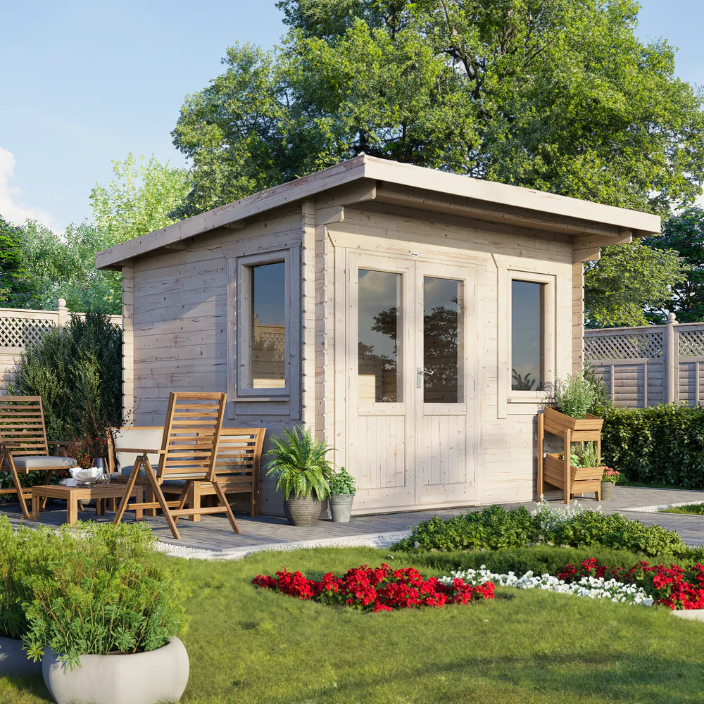 Power Pent Classic Log Cabin - 44mm