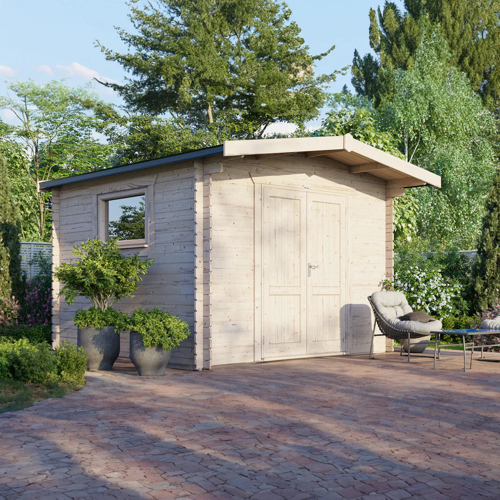 Power Chalet Workshop Log Cabin - 28mm