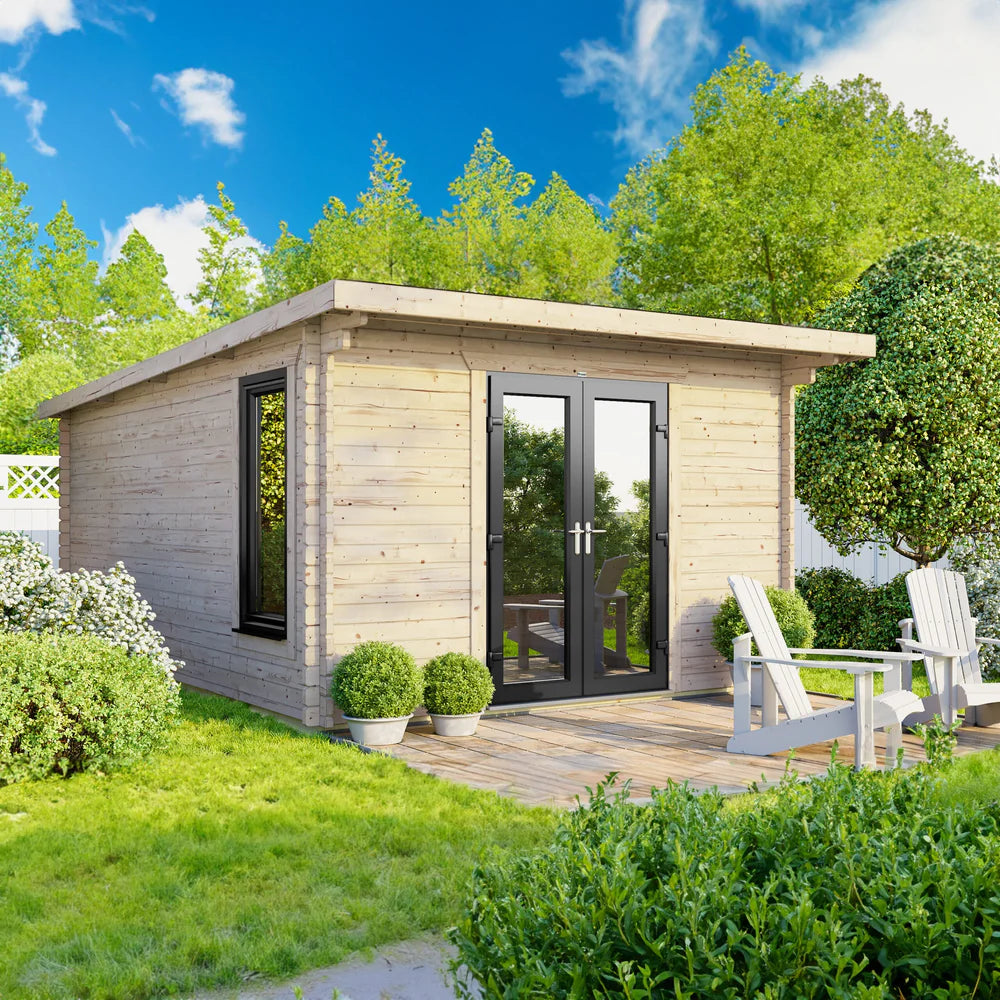Power Pent Log Cabin - 44mm