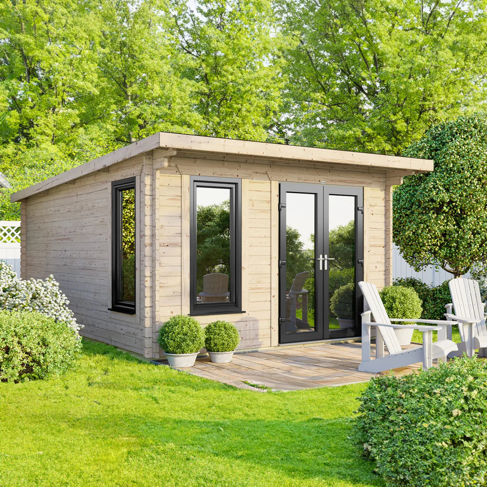 Power Pent Log Cabin - 44mm