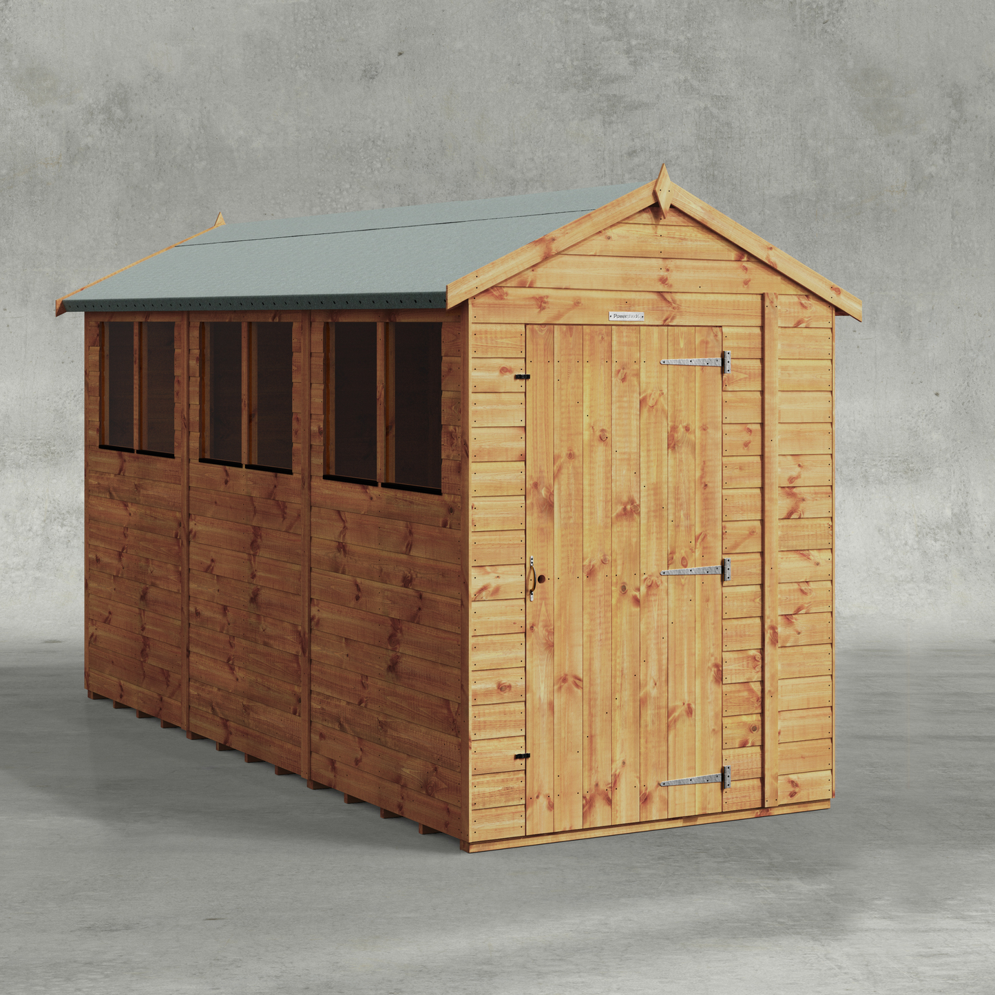 Power Shiplap Apex Shed