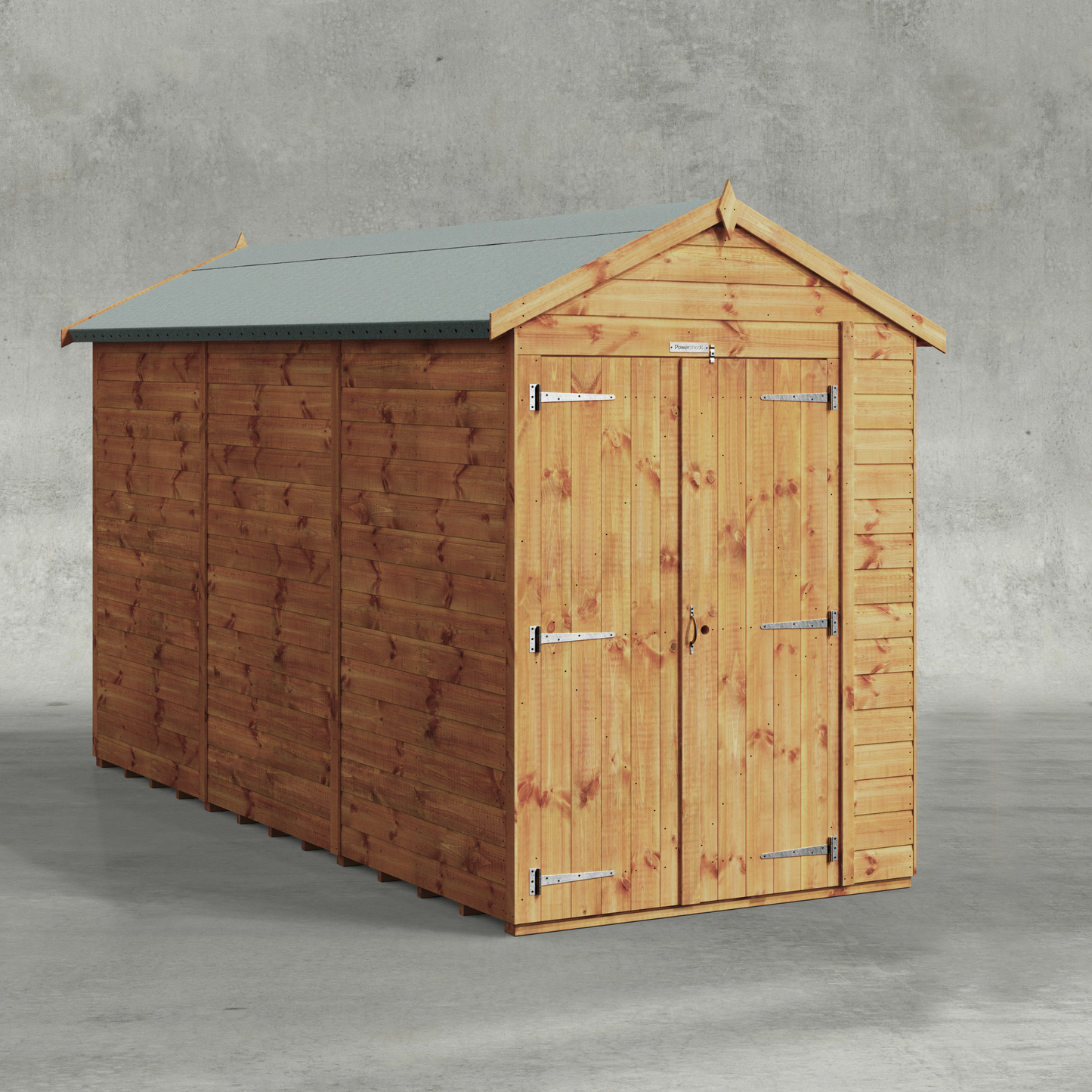 Power Shiplap Apex Shed