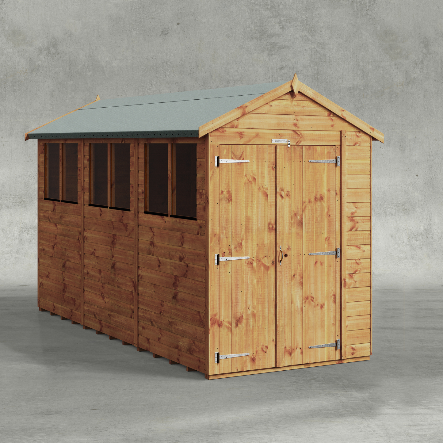 Power Shiplap Apex Shed