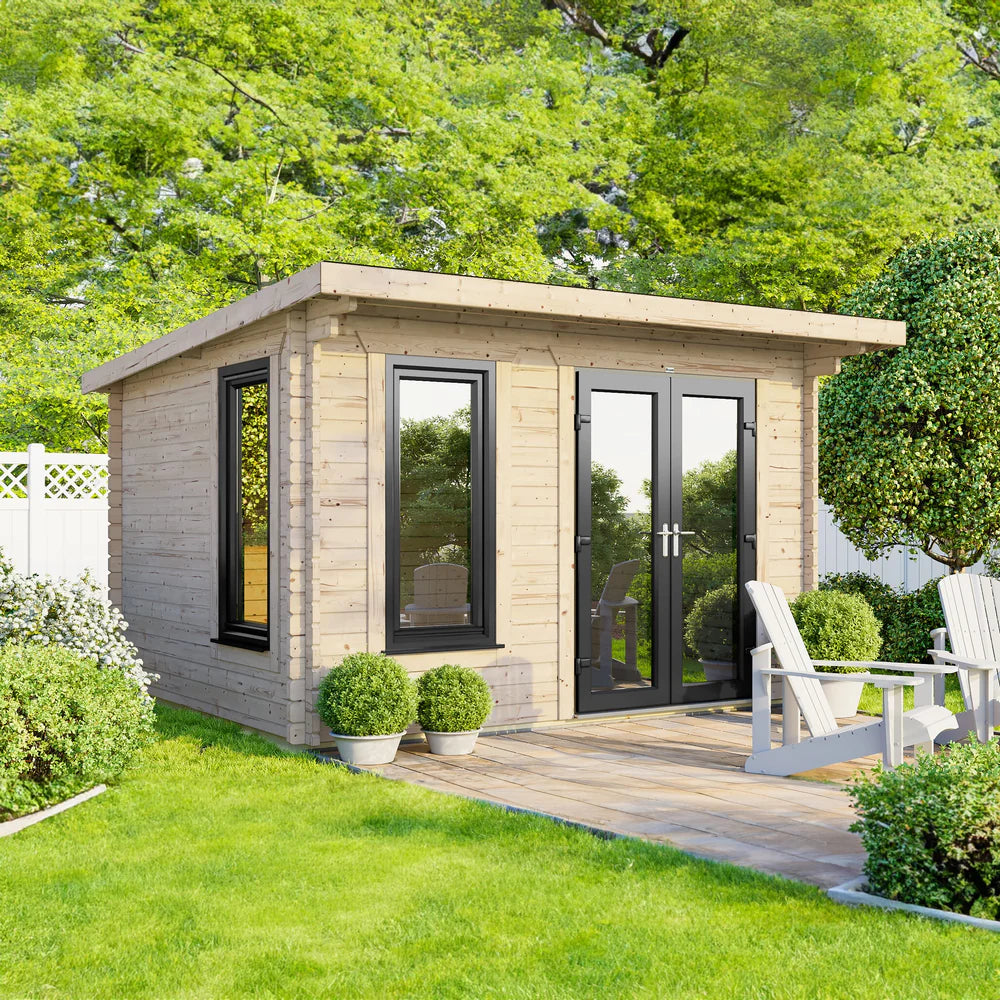 Power Pent Log Cabin - 44mm