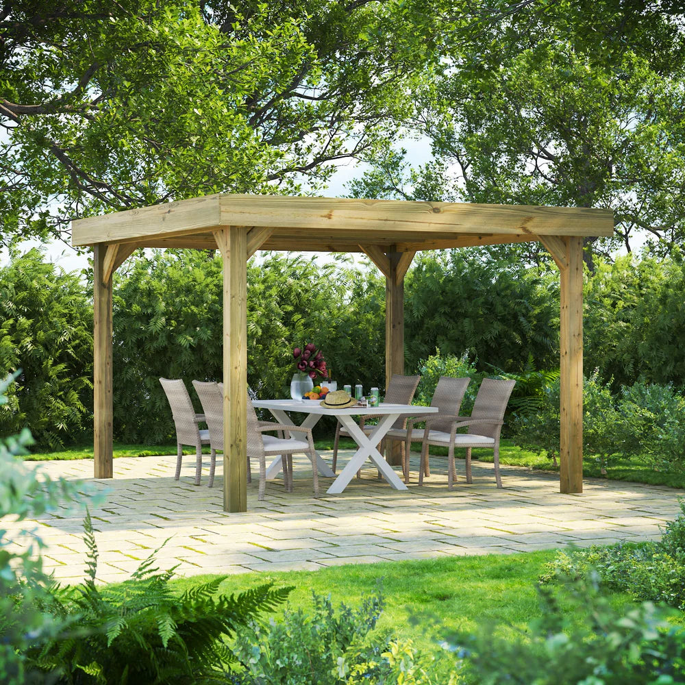 Flat Roof Garden Gazebo