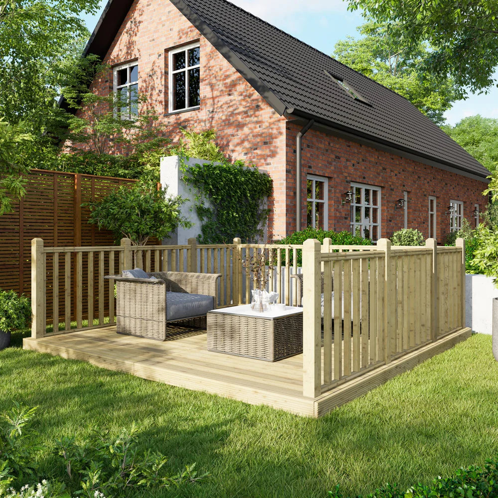 Decking Kit with Three-Sided Handrails