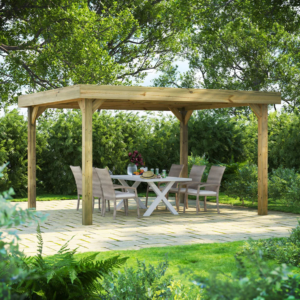 Flat Roof Garden Gazebo