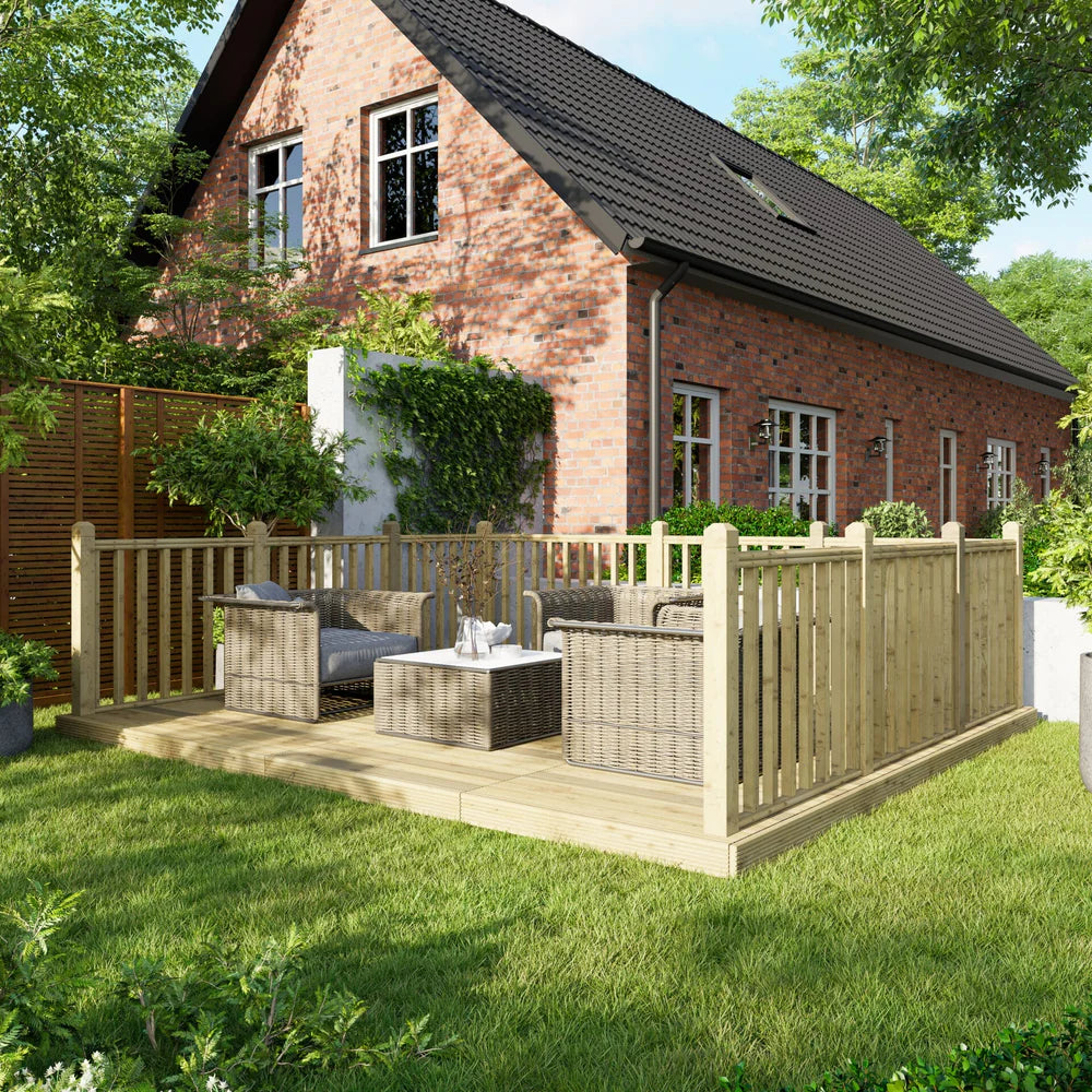 Decking Kit with Three-Sided Handrails