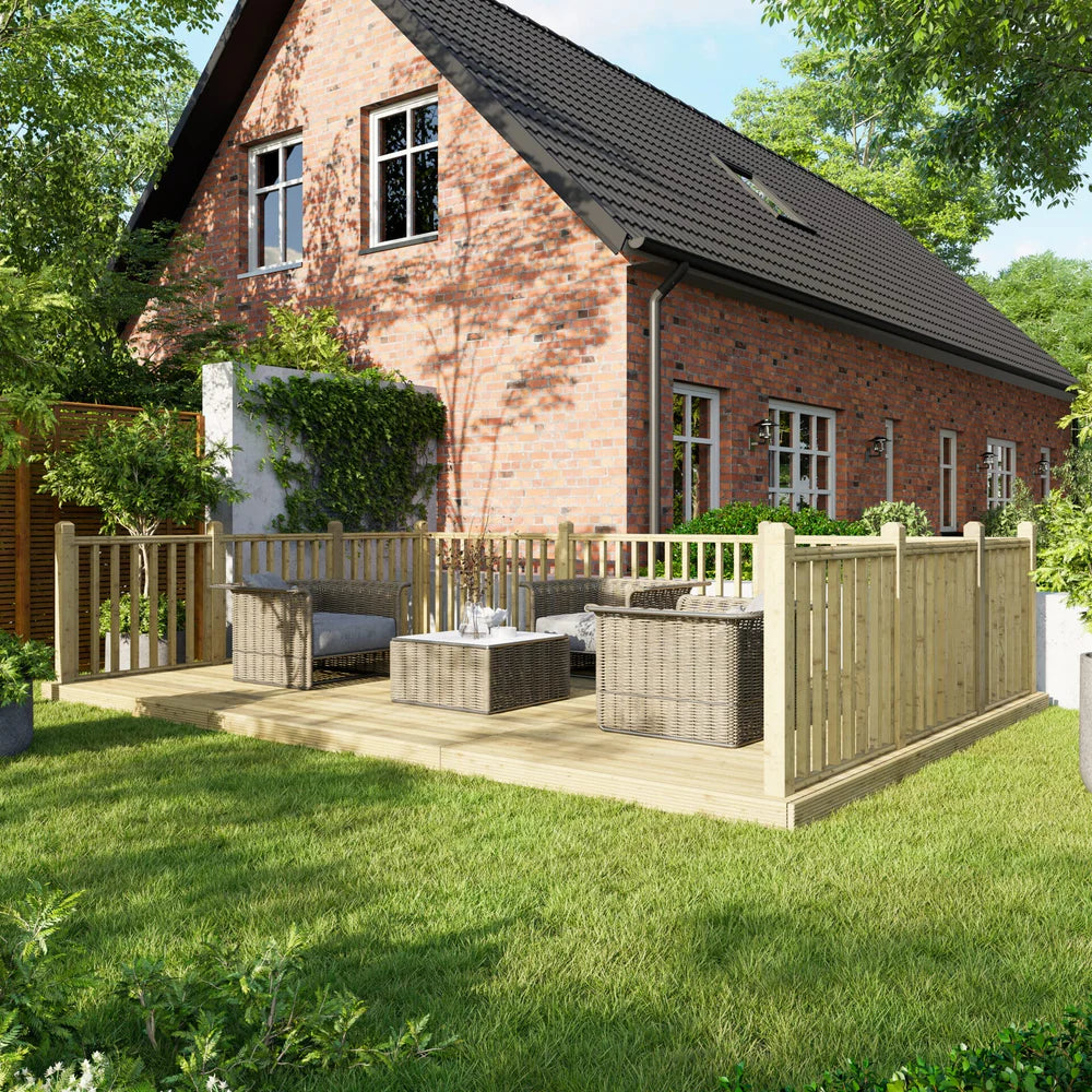 Decking Kit with Three-Sided Handrails