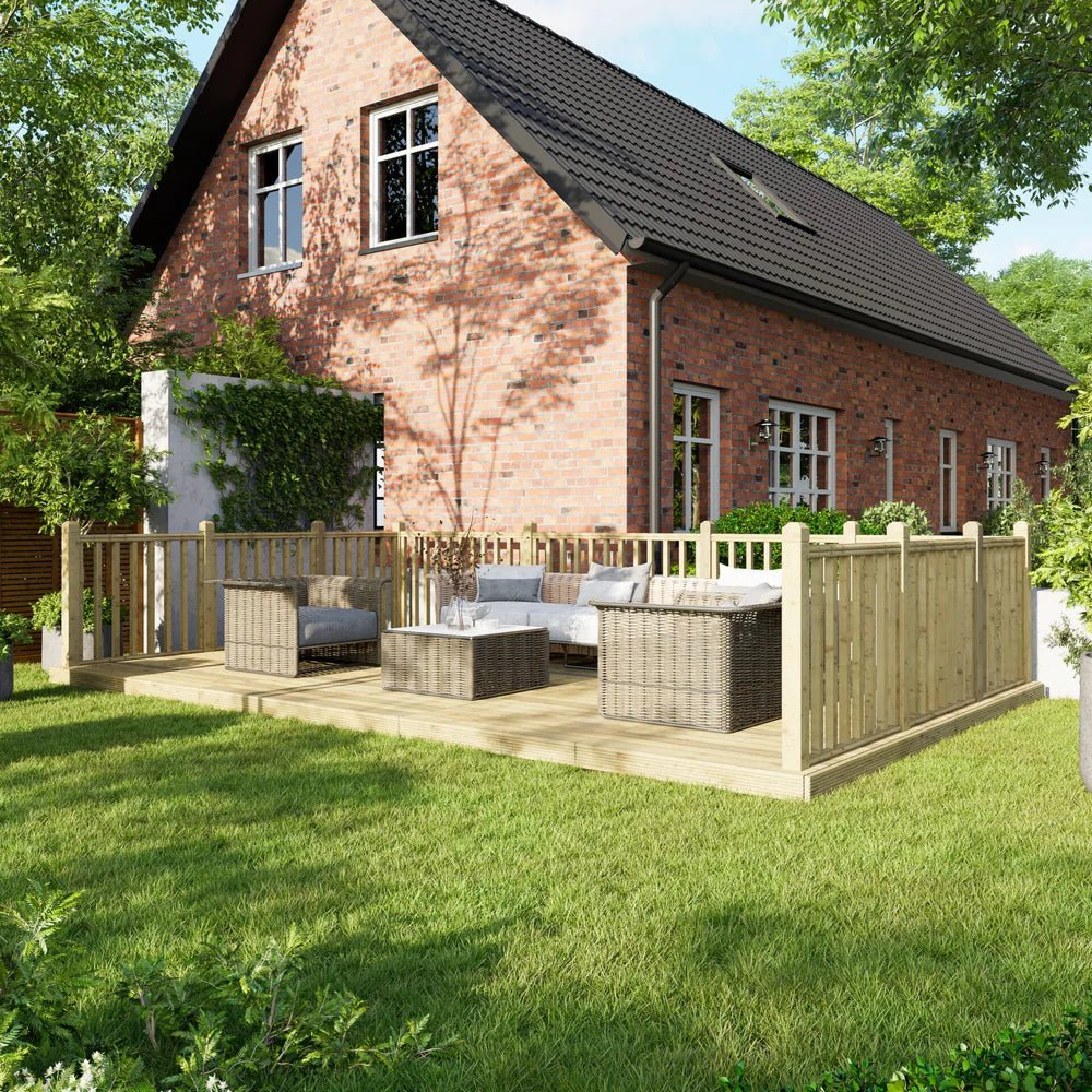 Decking Kit with Three-Sided Handrails