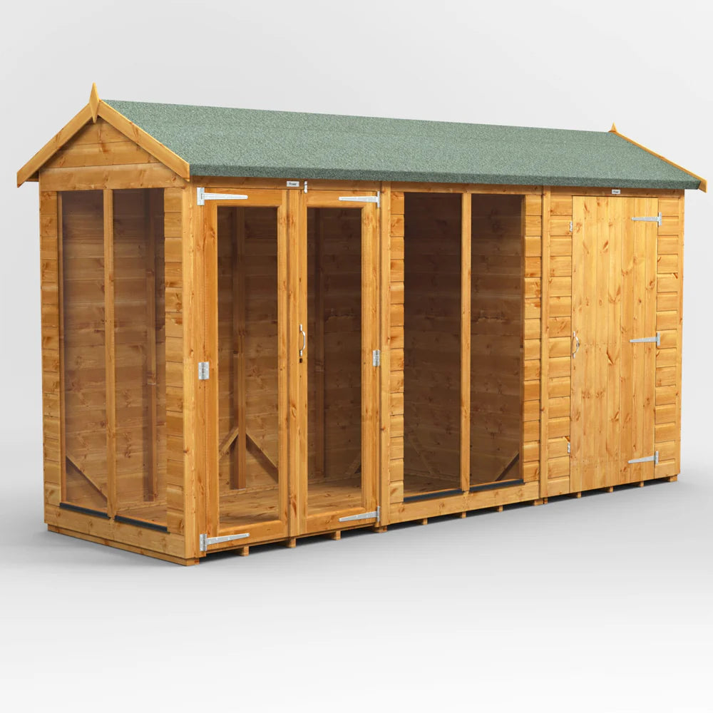 Power Apex Summerhouse Combi (includes Side Store)