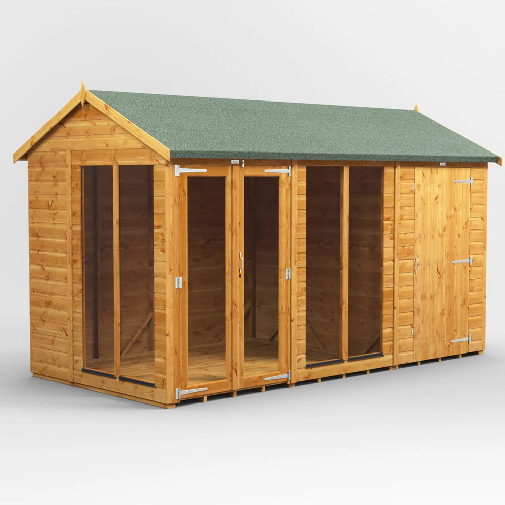 Power Apex Summerhouse Combi (includes Side Store)
