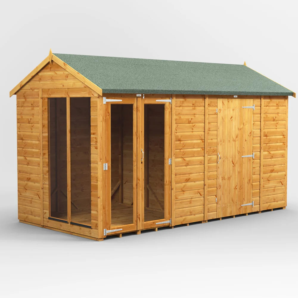Power Apex Summerhouse Combi (includes Side Store)