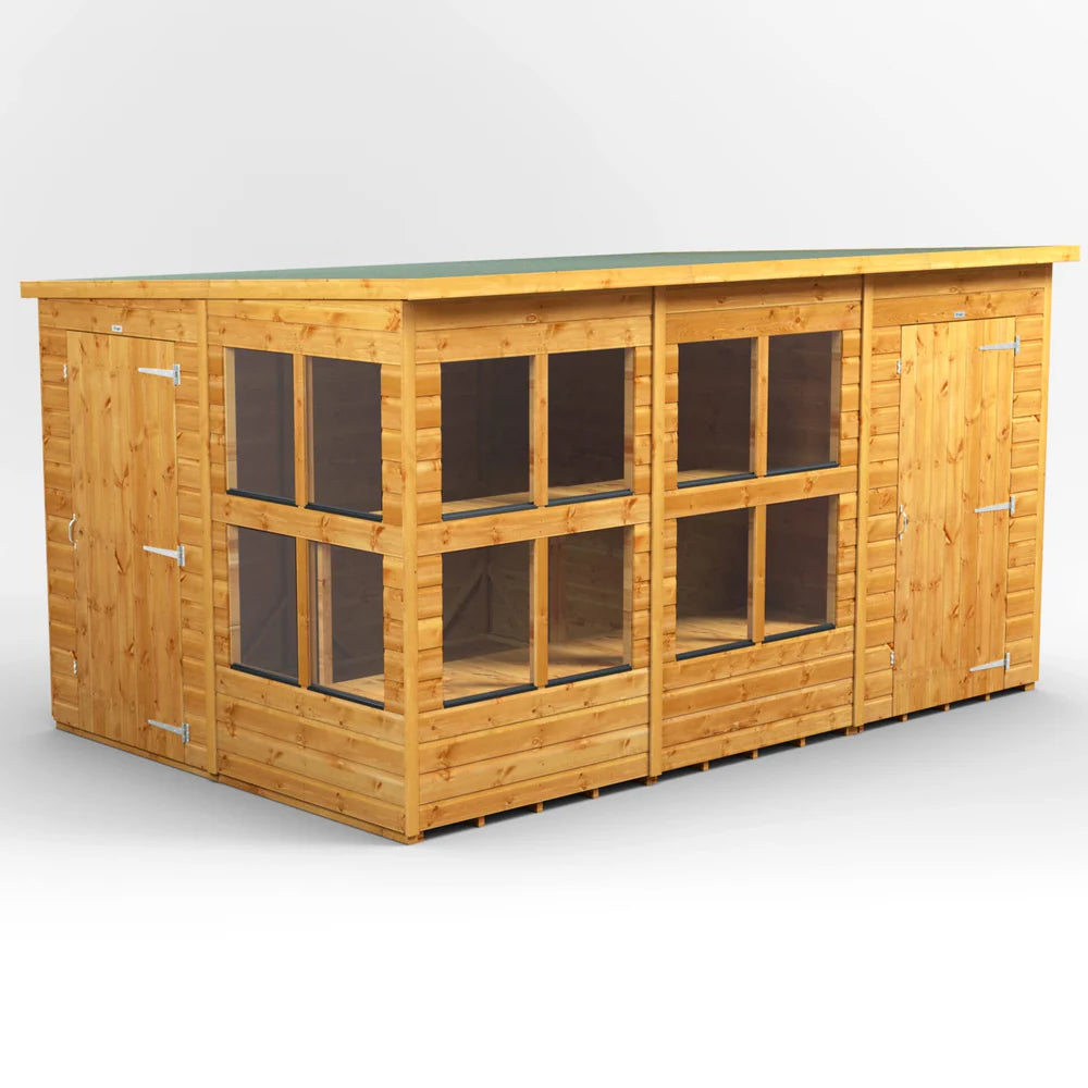 Pent Potting Shed with Side Store