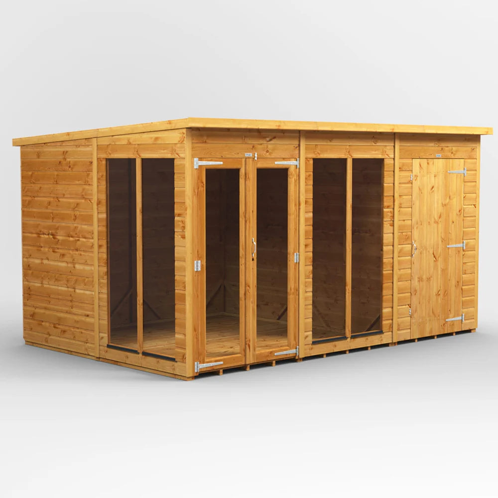Pent Summerhouse with Side Store