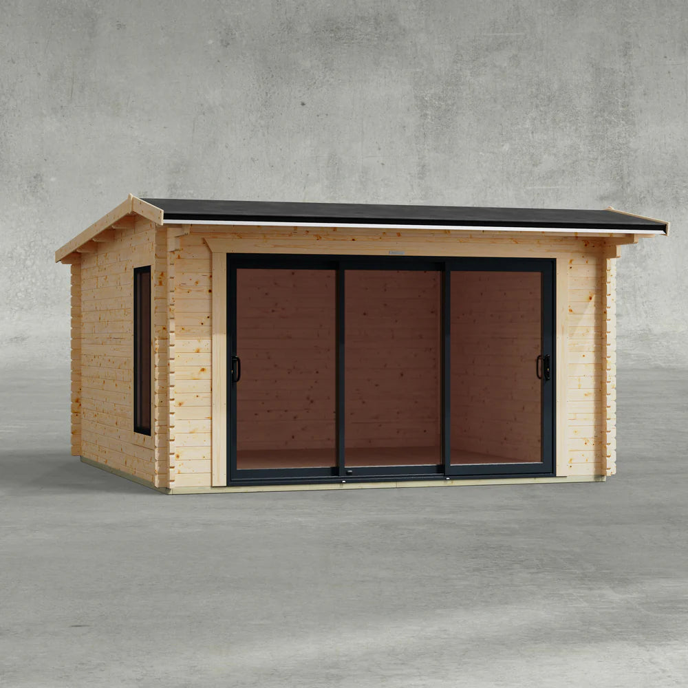 Aluminium Apex Log Cabin – 44mm