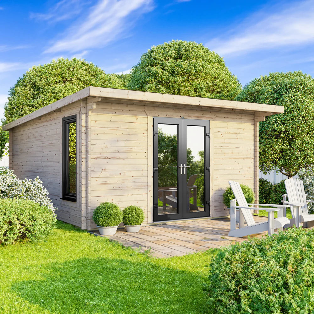 Power Pent Log Cabin - 44mm